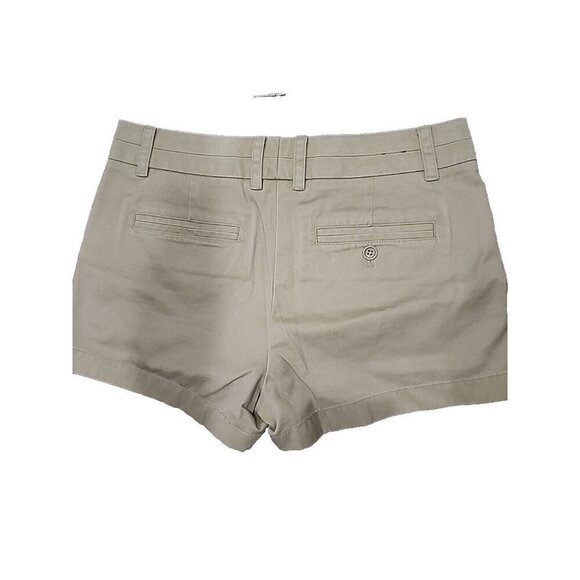 J. Crew Chino Shorts 100% Cotton Light Brown Mid-Rise 3" Inseam Women's 2 - Picture 4 of 7